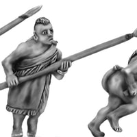 Powhatan warrior with spear (28mm)