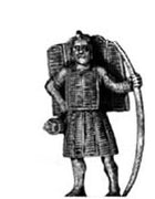 Powhatan warrior with armour (28mm)