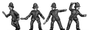 Victorian Mounted Police on foot, charging (28mm)