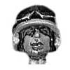 SWAT Head Helmet, goggles raised (28mm)