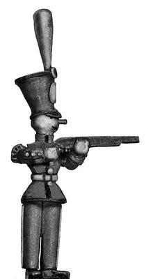 Toy Town Soldier in shako, firing (28mm)