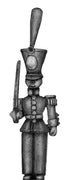 Toy Town Officer in shako at attention (28mm)