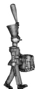 Toy Town Soldier Drummer in shako marching  (28mm)