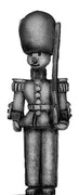 Toy Town Soldier in busby at attention (28mm)