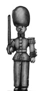 Toy Town Soldier Officer in busby at attention (28mm)