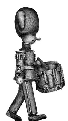 Toy Town Soldier Drummer in busby marching (28mm)
