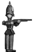 Toy Town Soldier in helmet, firing (28mm)