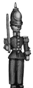 Toy Town Soldier officer in helmet at attention (28mm)