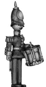 Toy Town Soldier drummer in helmet at attention (28mm)