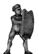 Tupi with bowl haircut and shield (28mm)