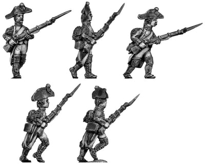 Fusilier, bicorne, regulation uniform, advancing (28mm)