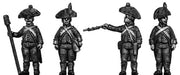 Foot artilleryman, bicorne, regulation uniform, firing (28mm)
