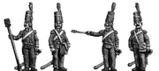 Horse Artilleryman chasseur coat firing gun Mirliton style shako (28mm)