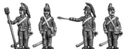 Horse Artilleryman chasseur coat firing gun Dragoon style helmet (28mm)