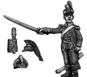 Horse Artillery officer chasseur coat (28mm)