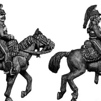 Mounted Horse Artilleryman hussar jacket Dragoon style helmet (28mm)