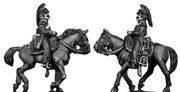 Mounted Horse Artilleryman chasseur coat Dragoon style helmet (28mm)