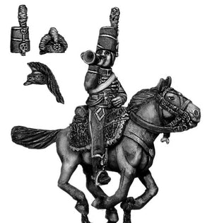 Mounted Horse Artillery trumpeter chasseur coat (28mm)