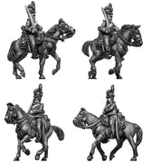 Chasseur à Cheval, at rest, short caracot jacket, in helmet (28mm)