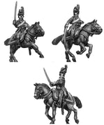 Chasseur à Cheval Officer tailed surtout coat in helmet (28mm)