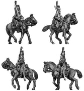 Chasseur à Cheval at rest tailed surtout coat in mirliton (28mm)