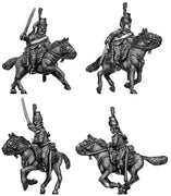 Chasseur à Cheval charging short caracot jacket in mirliton (28mm)