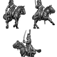 Chasseur à Cheval Officer tailed surtout coat in mirliton (28mm)