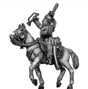 Chasseur à Cheval Trumpeter tailed surtout coat in mirliton (28mm)