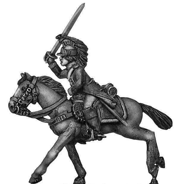 Dragoon officer, charging (28mm)