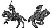 Dragoon charging, improvised campaign equipment (28mm)