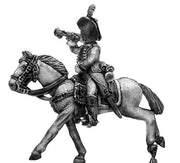 Cuirassier trumpeter charging (28mm)