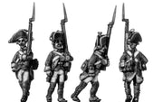 Russian Musketeer, coat with lapels and collar, march-attack (28mm)