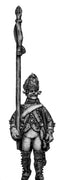 Russian Fusilier standard bearer, coat with lapels and collar (28mm)