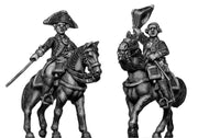 Russian mounted officer, coat with lapels and collar (28mm)