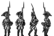 Russian Musketeer, coat - no lapels, march-attack (28mm)