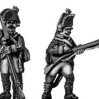 Russian Musketeer, coat - no lapels, firing & loading (28mm)