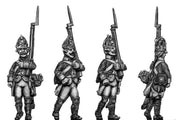 Russian Fusilier, coat - no lapels, march-attack (28mm)