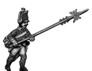 Russian Musketeer NCO, coat - no lapels, halberd, advancing/action (28mm)