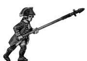Russian officer, coat - no lapels, spontoon, advancing/action (28mm)