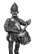 Russian Fusilier drummer, coat - no lapels, marching (28mm)