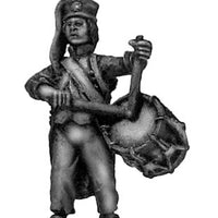 French drummer  Forage cap, ragged campaign uniform (28mm)