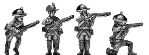 Jager in Tyrolean round hat with 1779 rifle skirmishing (28mm)