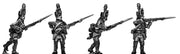 Jager in kasket hat with musket skirmishing (28mm)