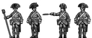 Artilleryman, firing gun, in flat fronted tricorne (28mm)