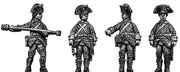 Artilleryman, loading gun, in flat fronted tricorne (28mm)