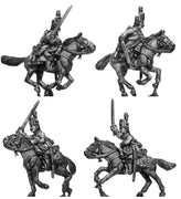 Chevauxleger, charging, in casquet hat (28mm)