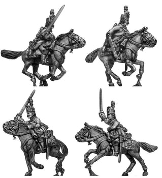 Chevauxleger, charging, in casquet hat (28mm)