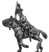 Chevauxleger Officer, charging, in tricorne hat (28mm)