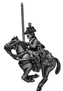 Dragoon standard bearer charging (28mm)