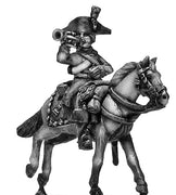 Dragoon trumpeter charging   (28mm)